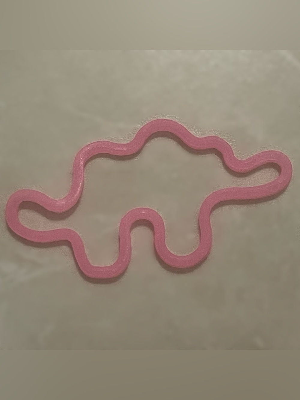 Pink Dinosaur Shaped Silly Bandz Rubber Band